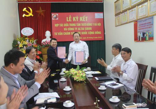 HỢP TÁC GIỮA CÔNG TY ALTAISIBIRI VÀ TRUNG TÂM TKƯD ĐÔNG Y HÀ NỘI VỀ TƯ VẤN CHĂM SÓC SỨC KHỎE CỘNG ĐỒNG