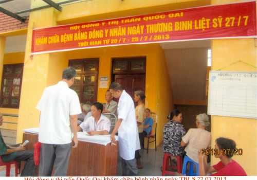 Hội Đông y Thị Trấn Quốc Oai khám chữa bệnh từ thiện